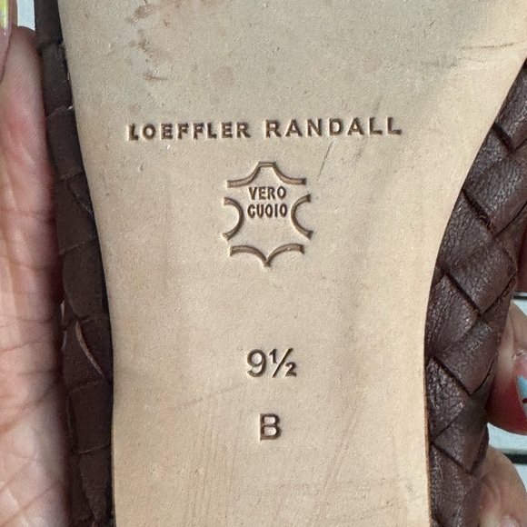 Loeffler Randall Landry Chocolate Woven Ballet Flat Womens size 9.5 - Picture 4 of 10
